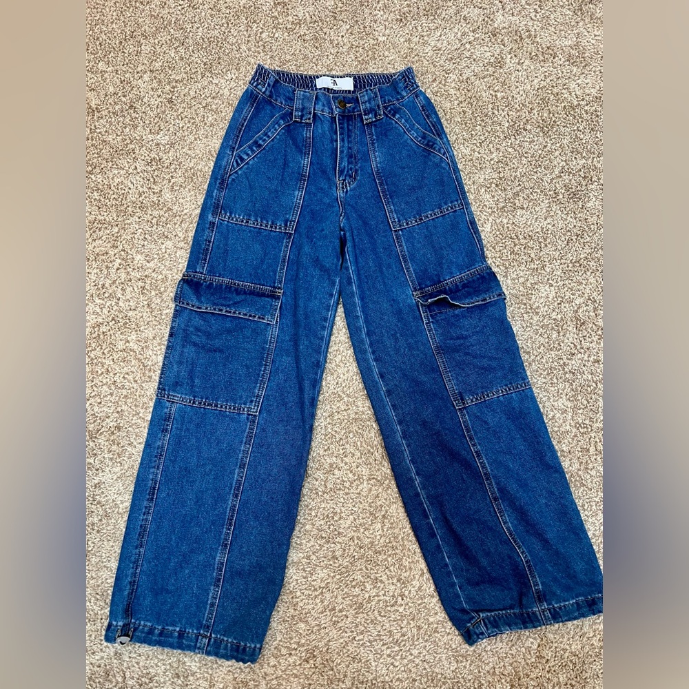 Flying Angel Blue Cargo Jeans